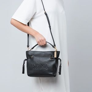 COACH Andy Large Shoulder Crossbofdy Bag Black CA213 NEW